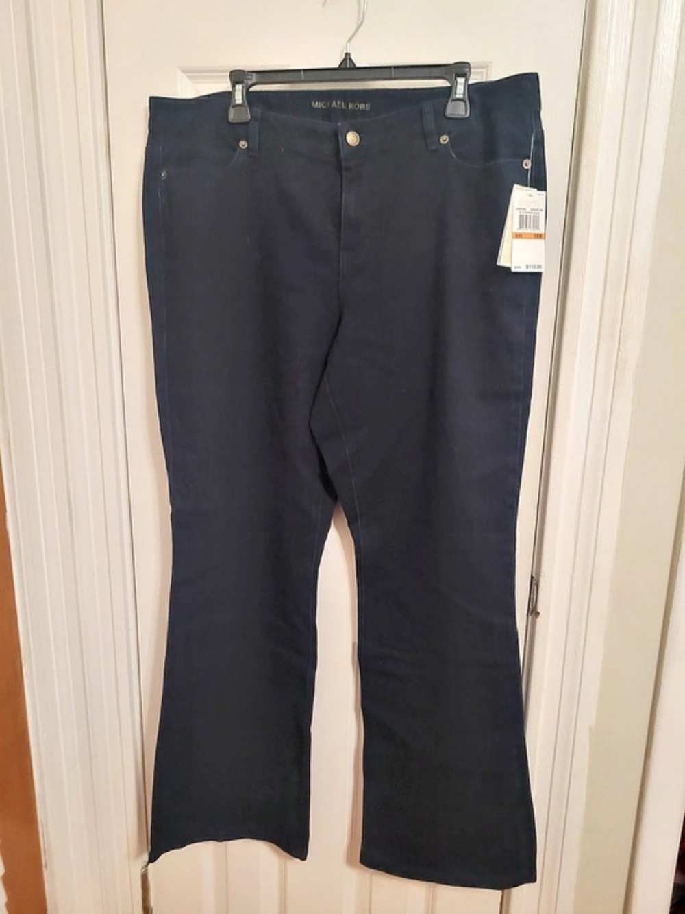 Michael Kors Overdyed Ingrid H3 Fashion Basics Overdyed Bootcut Jeans Black
